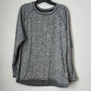 Climate Right by Cuddldude  Gray Long Sleeve Raglan Top size XXL